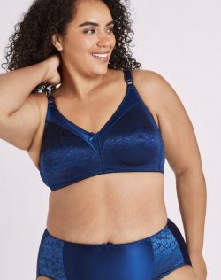 Bali Double Support Lace Wireless Bra In The Navy Sale Online Bali Double Support Lace Wireless Bra In The Navy Sale Online