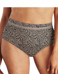 Bali One Smooth U&reg; Modern Microfiber Brief Sandstorm Print/Black Evening Sale Online
