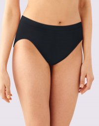 Bali Comfort Revolution&reg; Microfiber Hi-Cut Panty, 3-Pack Black/White/Excalibur Sale Online